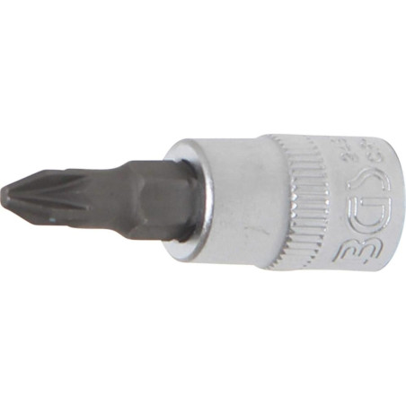 Douille à Embouts Cruciforme PZ2 6,3 mm (1/4) - Précision et Compatibilité, Acier, Pro - D-Work