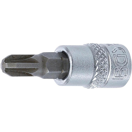 Douille à Embouts 6,3 mm (1/4) Cruciforme PZ3 Précision et Robustesse, Acier, Pro - D-Work