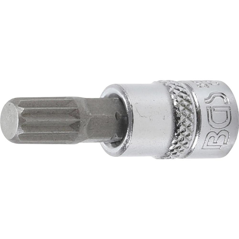 Douille à Embouts 6,3 mm (1/4 ) - Denture Multiple Intérieure XZN M8 - Précision et Robustesse - BGS