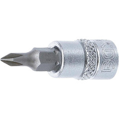 Douille à Embouts 6,3 mm (1/4) Cruciforme PH0 - Précision et Compatibilité, Acier - D-Work