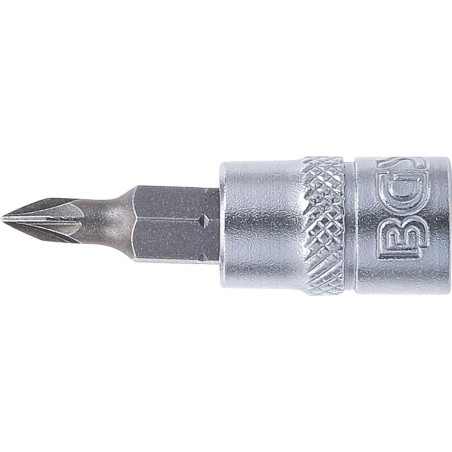 Douille à Embouts 6,3 mm (1/4) Cruciforme PZ0 - Précision et Compatibilité, Acier - D-Work