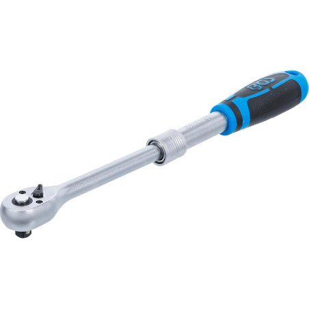 Cliquet Réversible Extensible 10 mm (3/8) 240-345 mm - Acier, Précision et Polyvalence, Zones Difficiles - D-Work