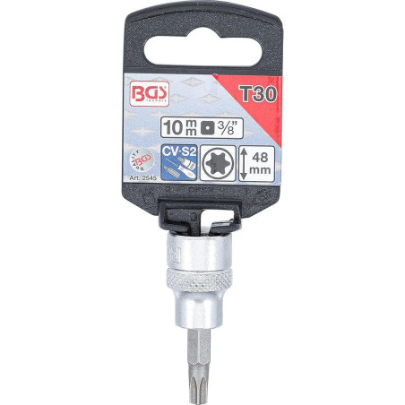 Douille à Embouts 10 mm (3/8 ) Profil T Torx T30 - - Précision et Durabilité - BGS