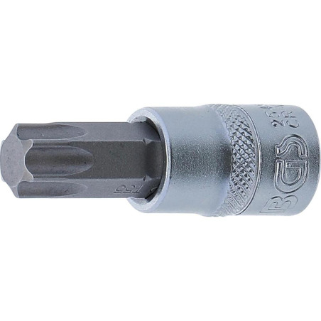 Douille à Embouts 10 mm (3/8) Profil T Torx T55 - Précision et Robustesse, Acier - D-Work