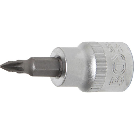 Douille à Embouts 10 mm (3/8) Cruciforme PZ1 - Précision et Robustesse, Acier - D-Work