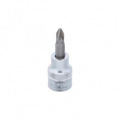 Douille à Embouts 10 mm (3/8) Cruciforme PZ2 Précision et Robustesse, Acier, Pro - D-Work