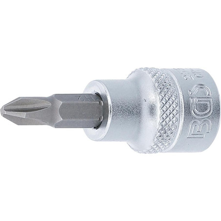 Douille à Embouts 10 mm (3/8) Cruciforme PH2 Précision et Robustesse, Acier, Pro - D-Work