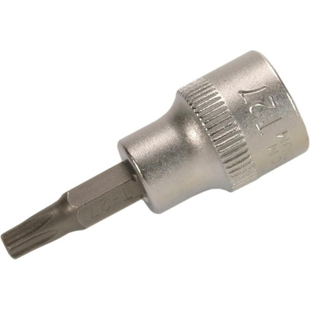 Douille à Embouts 10 mm (3/8) Profil T Torx - Perçage T25 - Précision et Robustesse, Acier - D-Work