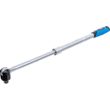 Poignée Articulée Extensible 12,5 mm - 450 à 600 mm - Ajustable et Pratique, Acier Robuste - D-Work