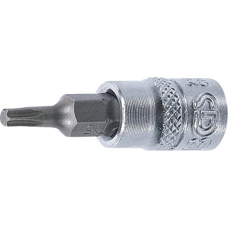 Douille à Embouts 6,3 mm (1/4) Profil Torx T15 - Précision et Robustesse, Acier - D-Work Douille à Embouts 6,3 mm (1/4) Profil Torx T15 - Précision et Robustesse, Acier - D-Work