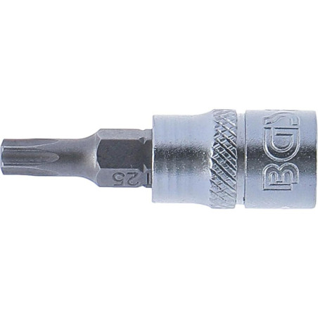 Douille à Embouts 6,3 mm (1/4 ) Profil Torx T25 - - Précision et Durabilité - BGS