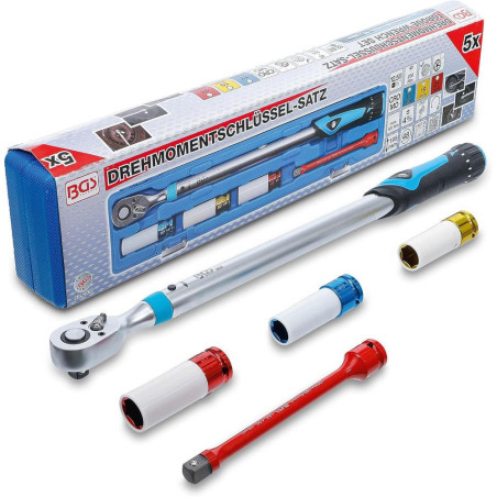 Jeu de Clés Dynamométriques 12,5 mm (1/2 ) - 40 à 200 Nm - Précision et Fiabilité - BGS