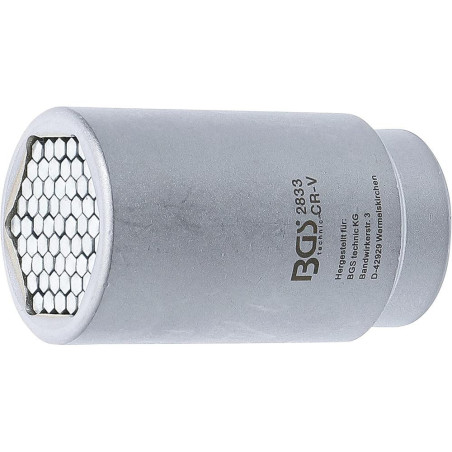 Douille Universelle 20 mm (3/4\ ) - 12 à 38 mm - Acier Résistant - Adaptabilité et Durabilité - BGS