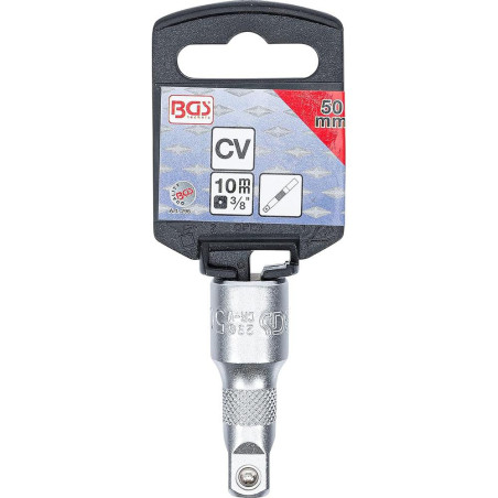 Rallonge 10 mm (3/8) 50 mm - Extension Pratique et Robuste, Acier, Zones Difficiles - D-Work