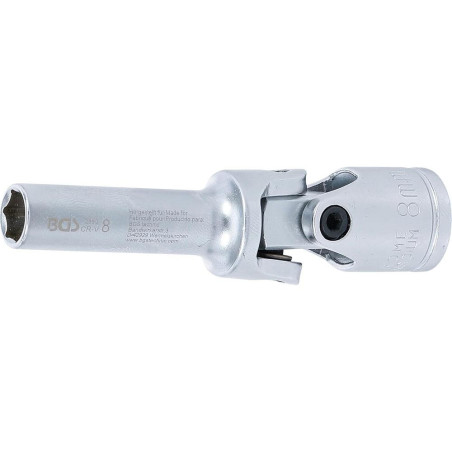 Douille Articulée de Bougie Hexagonale 10 mm (3/8 ) - 8 mm - Précision et Accessibilité - BGS