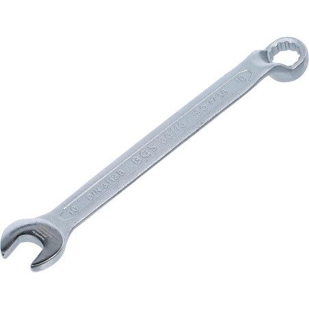 Clé Mixte Coudée 10 mm - Précision et Maniabilité, Zones Difficiles - Acier Résistant - D-Work