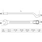 Clé Mixte Coudée 34 mm - Acier Résistant - Précision et Confort d Utilisation - BGS