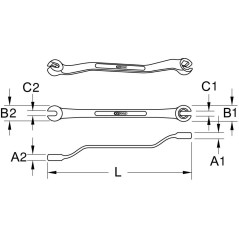 Clé à Cil Contre-Coudée 10 x 11 mm - Précision et Accessibilité - BGS