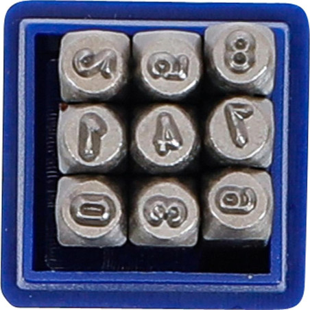 Chiffres à Frapper 2,5 mm - Acier, Lot Unitaire - Marquage Précis et Durable - BGS