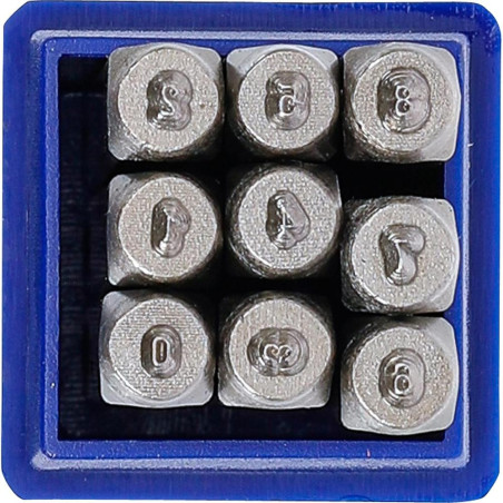 Chiffres à Frapper 2 mm - Acier, Lot Standard - Marquage Précis et Durable - BGS