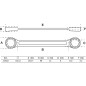 Clés Polygonales Double Embouts Extra Plates 10 x 11 mm - Précision et Accessibilité, Zones Difficiles - D-Work Clés Polygonales Double Embouts Extra Plates 10 x 11 mm - Précision et Accessibilité, Zones Difficiles - D-Work