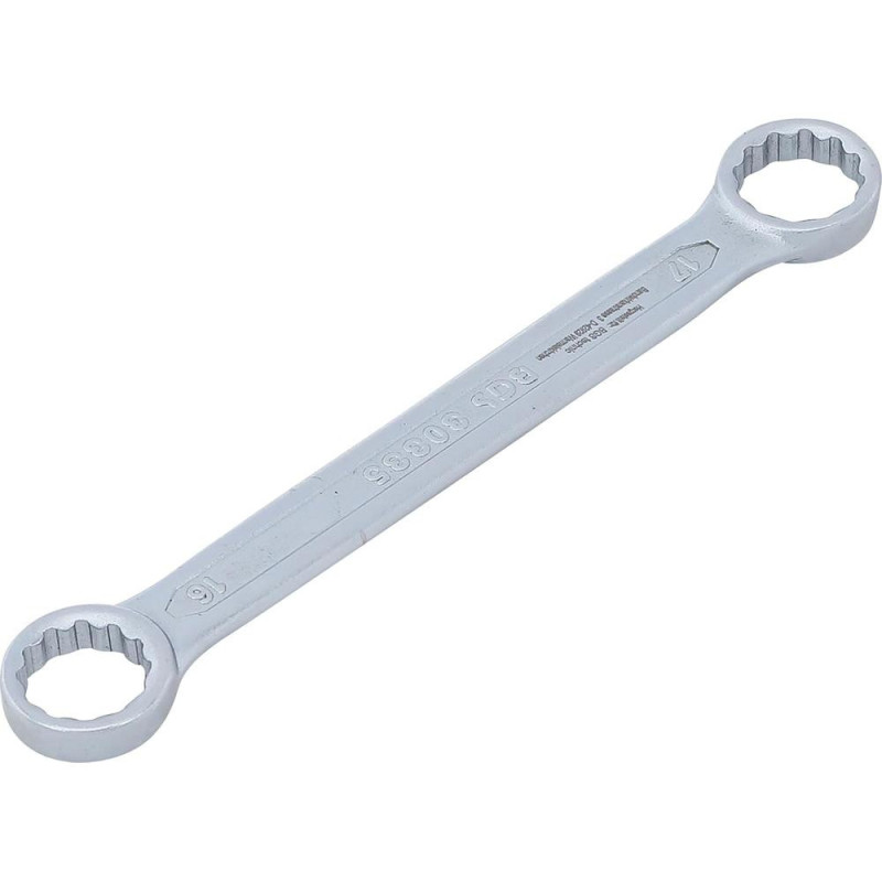 Clé Polygonale Double Embouts Extra Plate 16x17 mm - Acier Résistant - Précision et Maniabilité - BGS