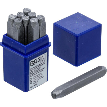 Chiffres à Frapper 5 mm - Acier, Lot de 1 - Marquage Précis et Durable - BGS