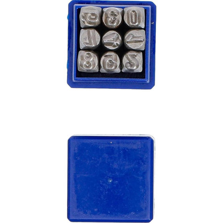 Chiffres à Frapper 5 mm - Acier, Lot de 1 - Marquage Précis et Durable - BGS