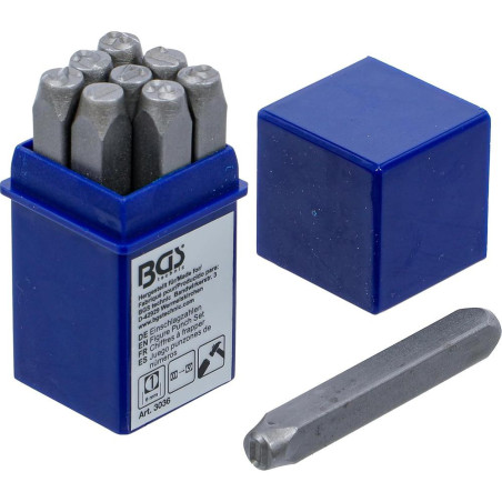 Chiffres à Frapper 6 mm - Acier, Lot de 1 - Marquage Durable et Précis - BGS