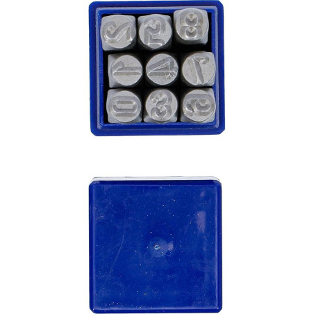 Chiffres à Frapper 6 mm - Acier, Lot de 1 - Marquage Durable et Précis - BGS