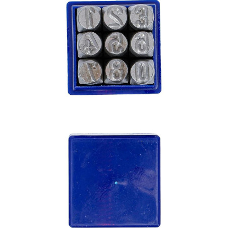 Chiffres à Frapper 8 mm - Acier, Lot de 1 - Marquage Durable et Précis - BGS