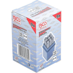 Chiffres à Frapper 10 mm - Acier, Lot Standard - Marquage Durable et Précis - BGS