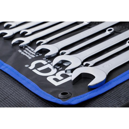 Jeu de Clés Mixtes 6-22 mm - 12 Pièces - Acier Résistant et Pratique pour Mécanique et Bricolage - BGS