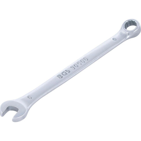 Clé Mixte 6 mm - Acier Résistant - Prise et Serrage Fiables - BGS