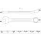 Clé Mixte 18 mm - Acier, Précision et Robustesse - BGS