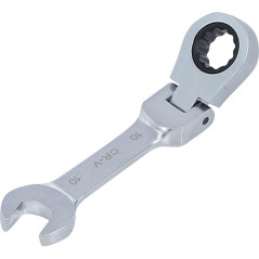 Clé Mixte à Cliquet Courte Réversible 10 mm - - Précision et Maniabilité - BGS