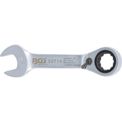 Clé Mixte à Cliquet Courte Réversible 14 mm - Précision et Maniabilité - BGS