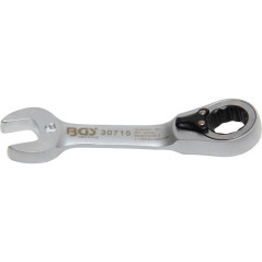 Clé Mixte à Cliquet Courte Réversible 15 mm - - Précision et Maniabilité - BGS