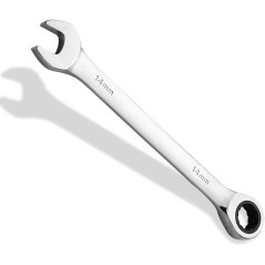Clé Mixte à Cliquet Courte Réversible 14 mm - Précision et Maniabilité - BGS