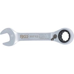 Clé Mixte à Cliquet Courte Réversible 12 mm - - Précision et Maniabilité - BGS