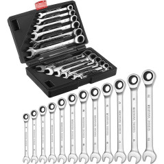 Clé Mixte à Cliquet Courte Réversible 12 mm - - Précision et Maniabilité - BGS