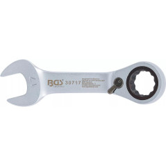 Clé Mixte à Cliquet Courte Réversible 17 mm - Précision et Maniabilité - BGS