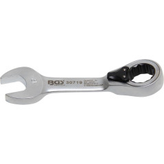 Clé Mixte à Cliquet Courte Réversible 19 mm - Précision et Confort d Utilisation - BGS