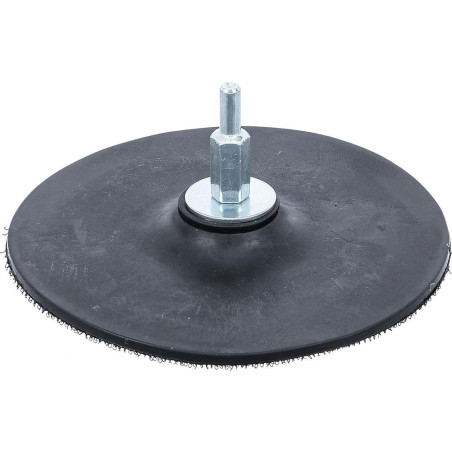Plateau Caoutchouc Ø125 mm - Résistant et Antidérapant - BGS