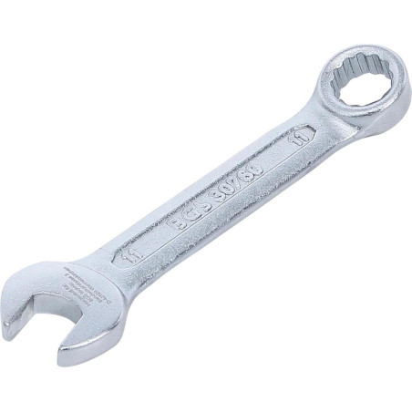 Clé Mixte Extra Courte 11 mm - Précision et Maniabilité, Zones Difficiles - Acier Résistant - D-Work