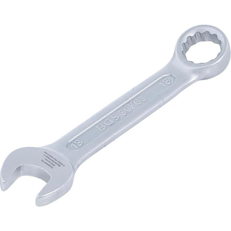 Clé Mixte Extra Courte 13 mm - Précision et Maniabilité, Zones Difficiles - Acier Résistant - D-Work