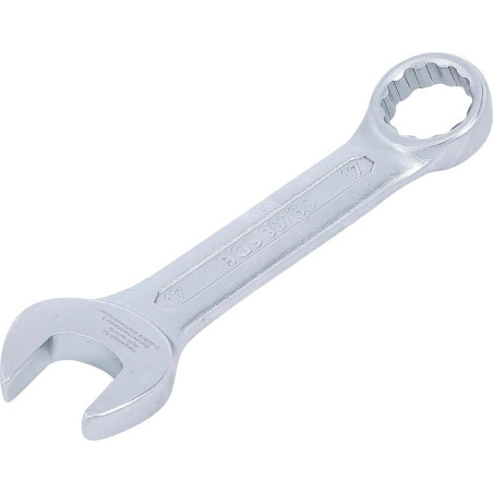 Clé Mixte Extra Courte 17 mm - Précision et Maniabilité, Zones Difficiles - Acier Résistant - D-Work