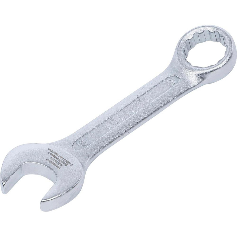 Clé Mixte Extra Courte 18 mm - Acier Résistant - Précision et Maniabilité - BGS