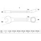 Clé Mixte Extra Courte 18 mm - Acier Résistant - Précision et Maniabilité, Zones Difficiles - D-Work