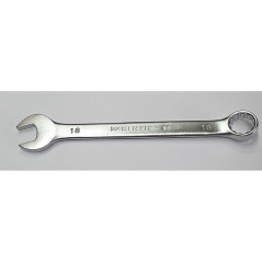 Clé Mixte Extra Courte 18 mm - Précision et Maniabilité, Zones Difficiles, Acier Résistant - D-Work